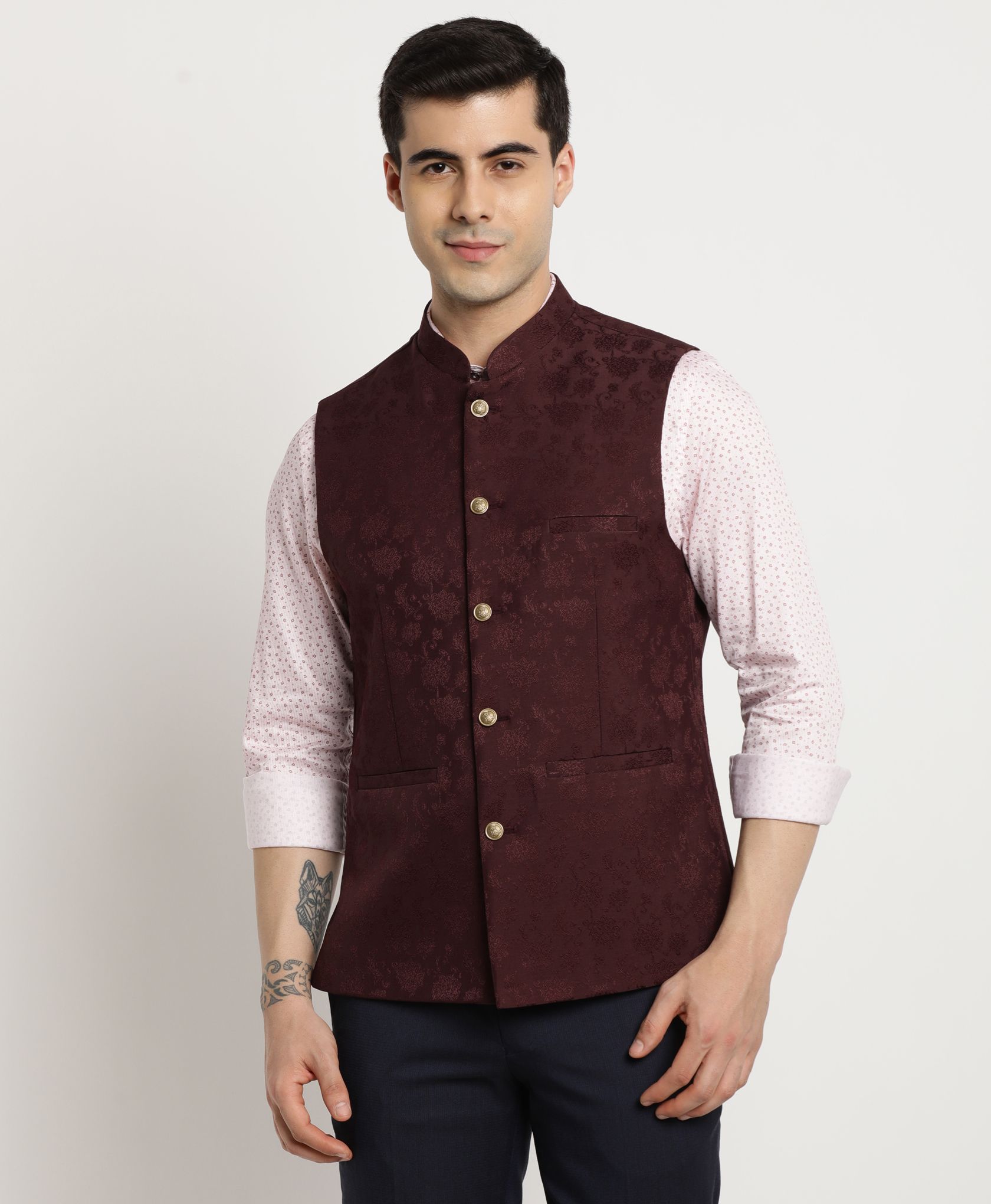 turtle Woven Men Waistcoat-picture-21