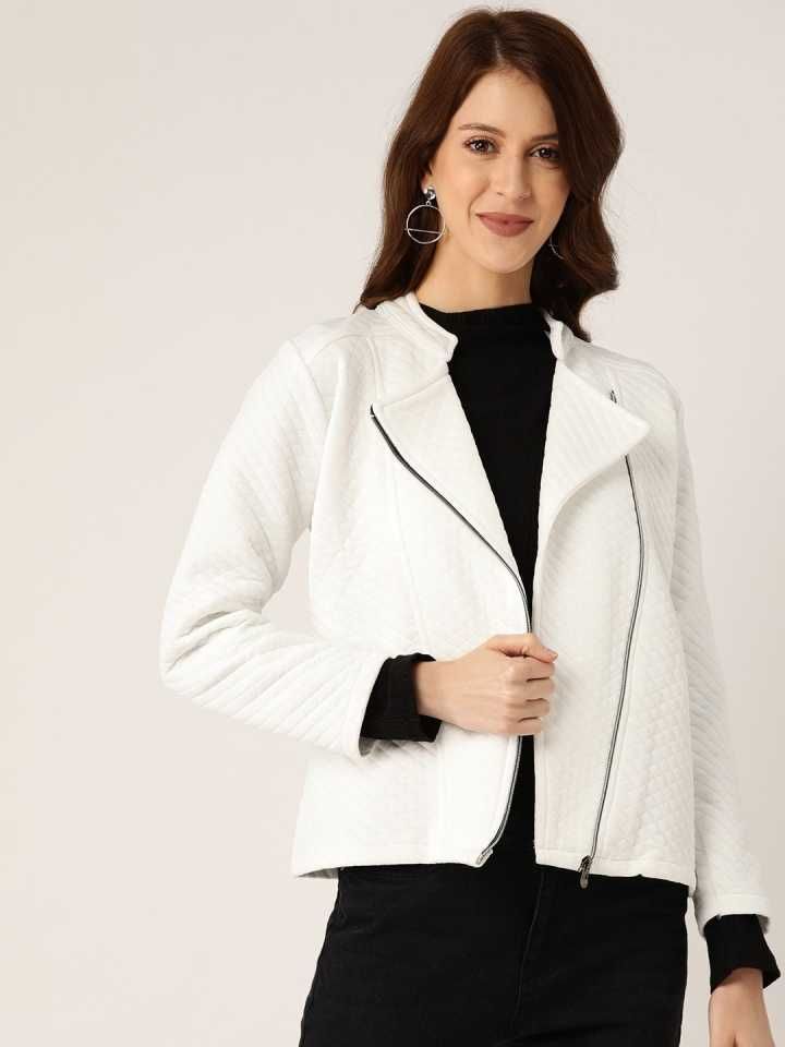 Women Solid Casual Jacket-image-44