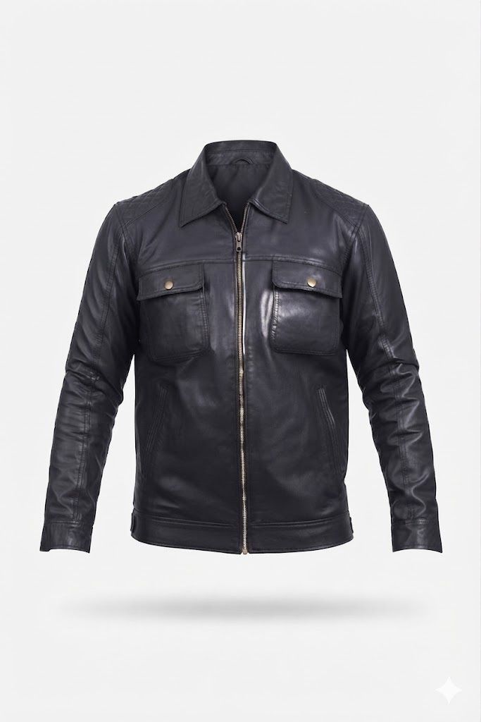 finehide Men Solid Leather Jacket-picture-12