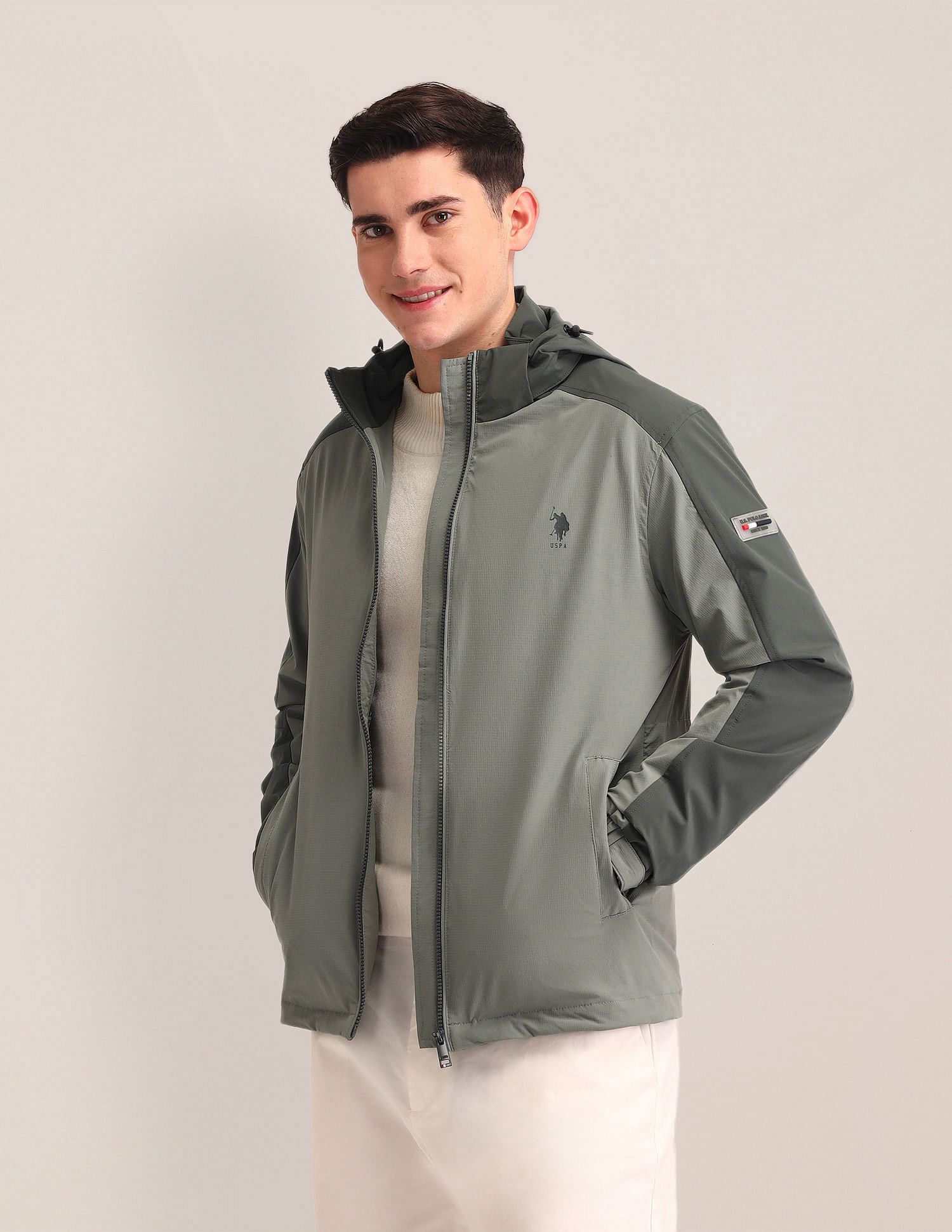 u.s. polo assn. Men Solid Bomber Jacket-picture-11