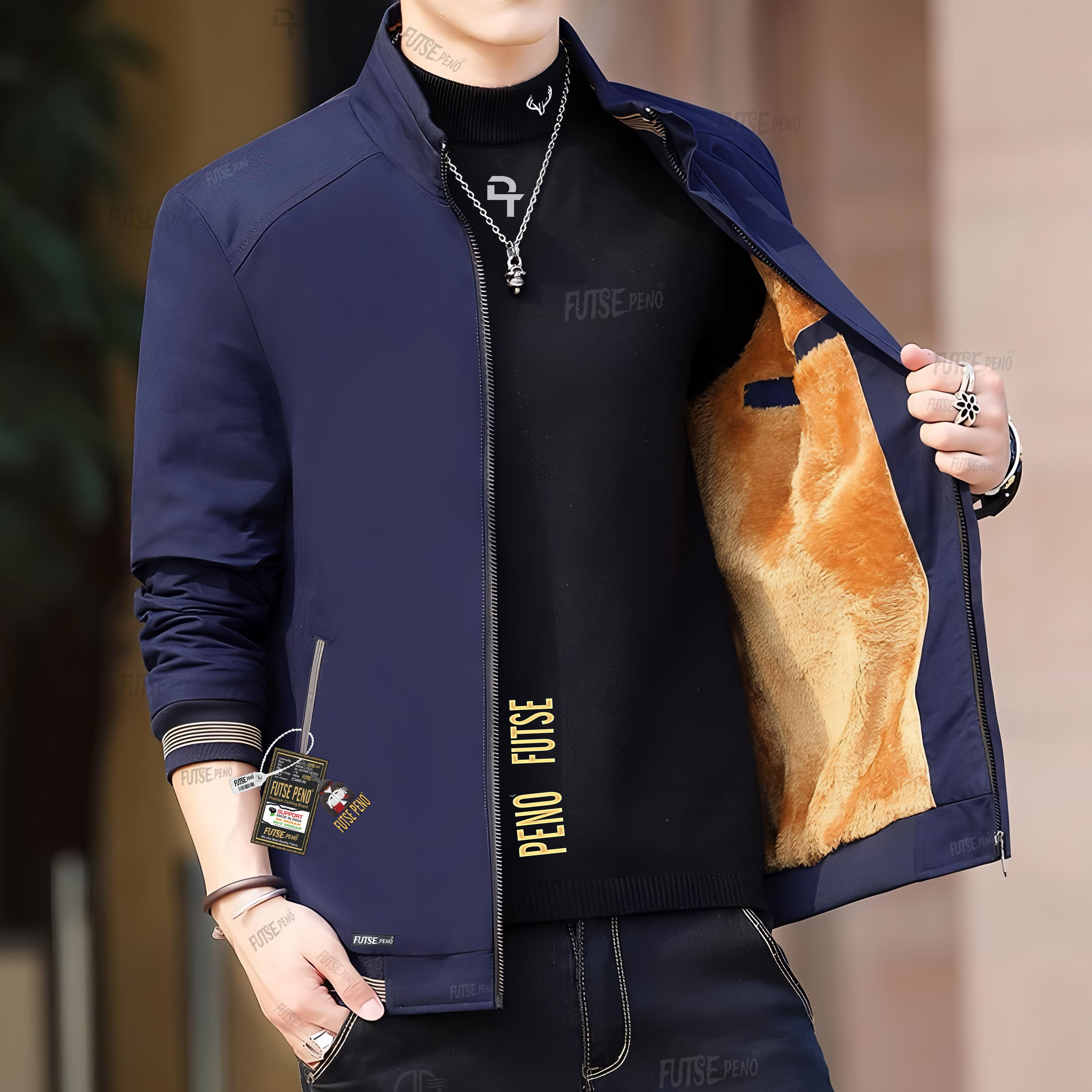 futse peno Men Solid, Colorblock Casual Jacket-picture-20