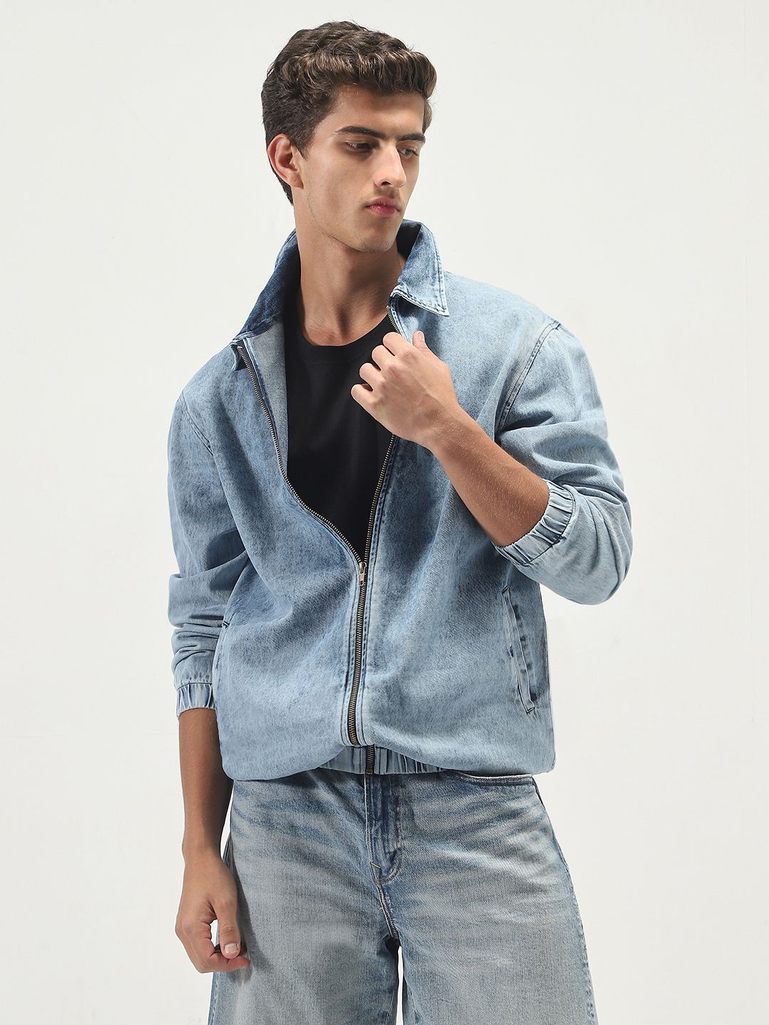 urbano fashion Men Washed Denim Jacket-picture-15