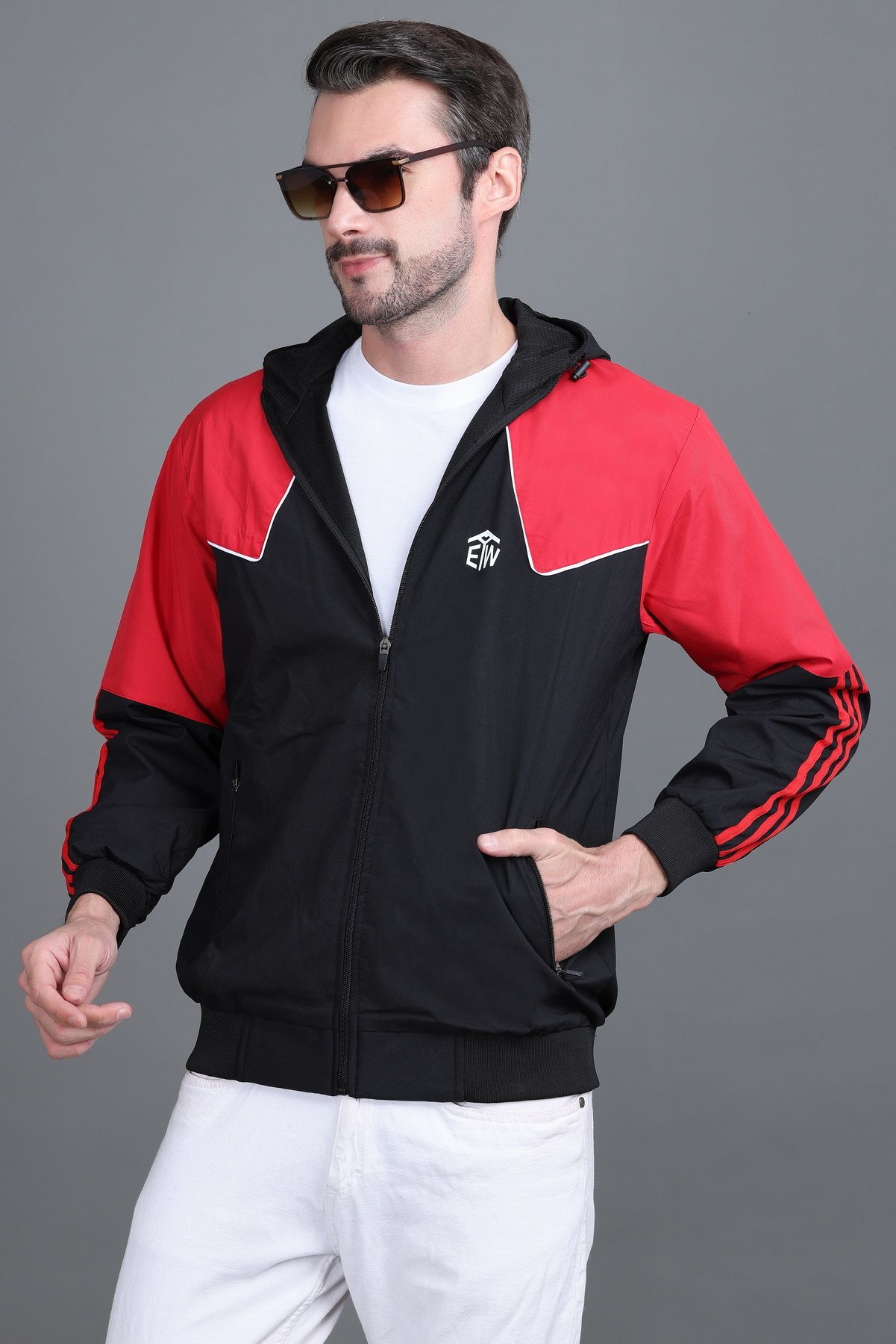 eWools Solid Men Wind Cheater-picture-12