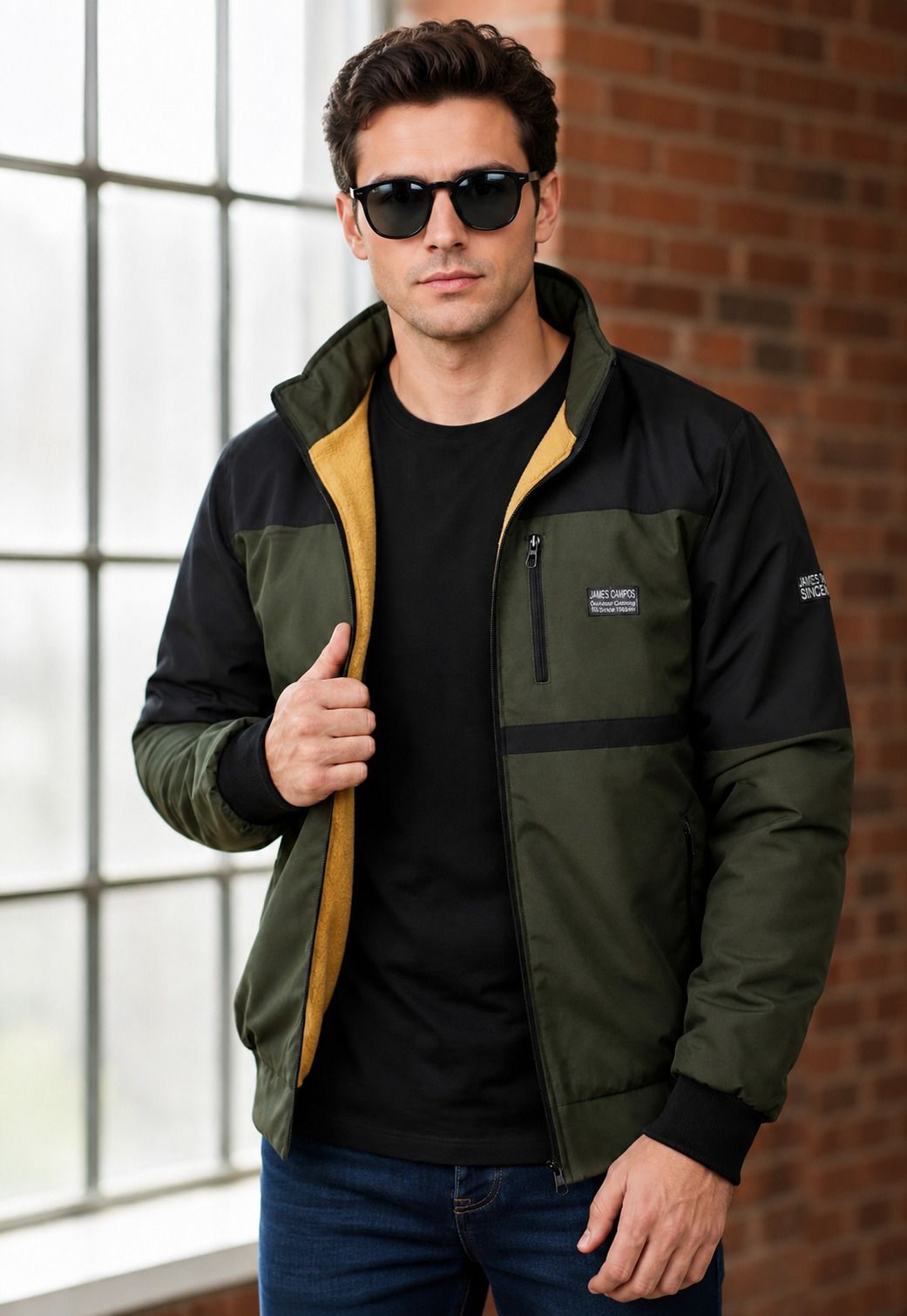 platinumcartz Men Colorblock Bomber Jacket-picture-29