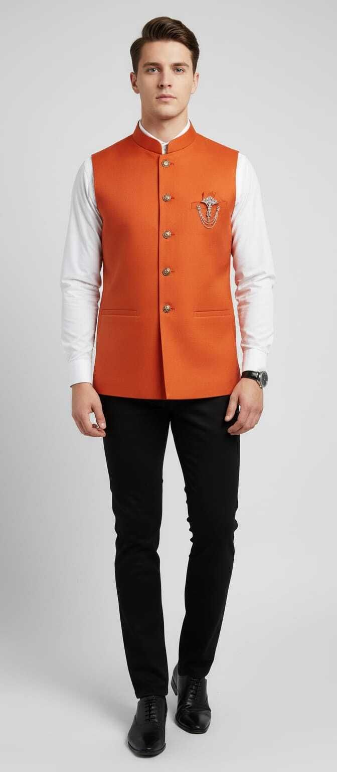 maksud enterprise Men Solid Nehru Jacket-picture-12