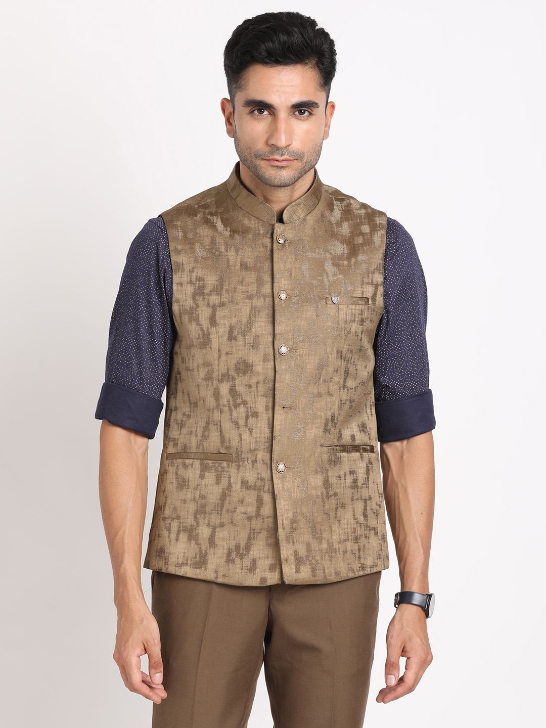 turtle Solid Men Waistcoat-picture-31