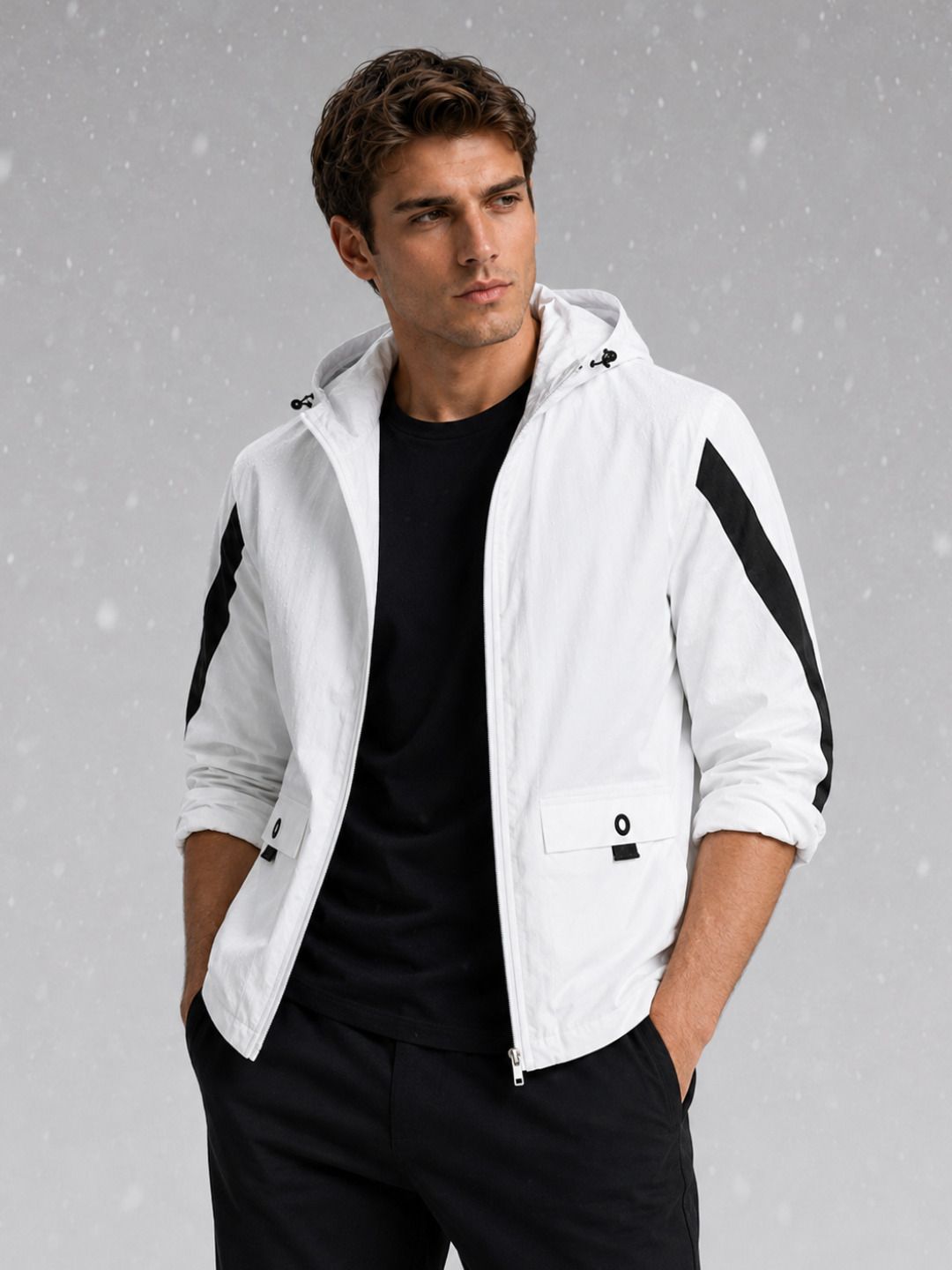 caraba Men Colorblock Bomber Jacket-picture-22