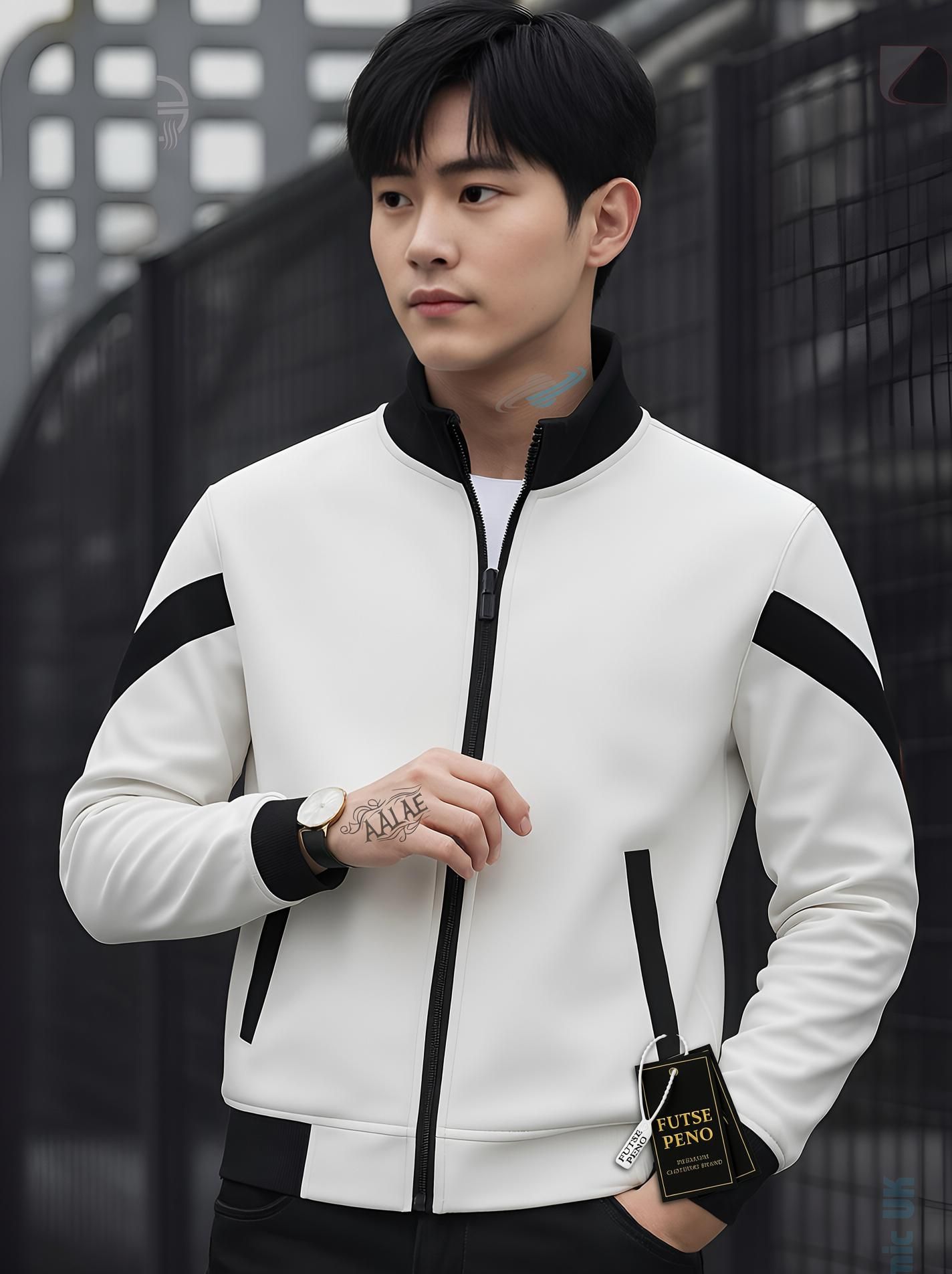 futse peno Men Striped Casual Jacket-picture-23