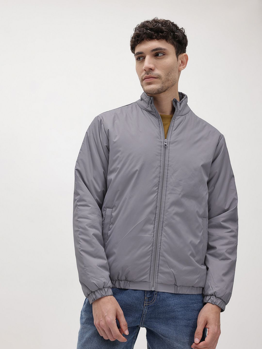 roadster Men Solid Padded Jacket-picture-27