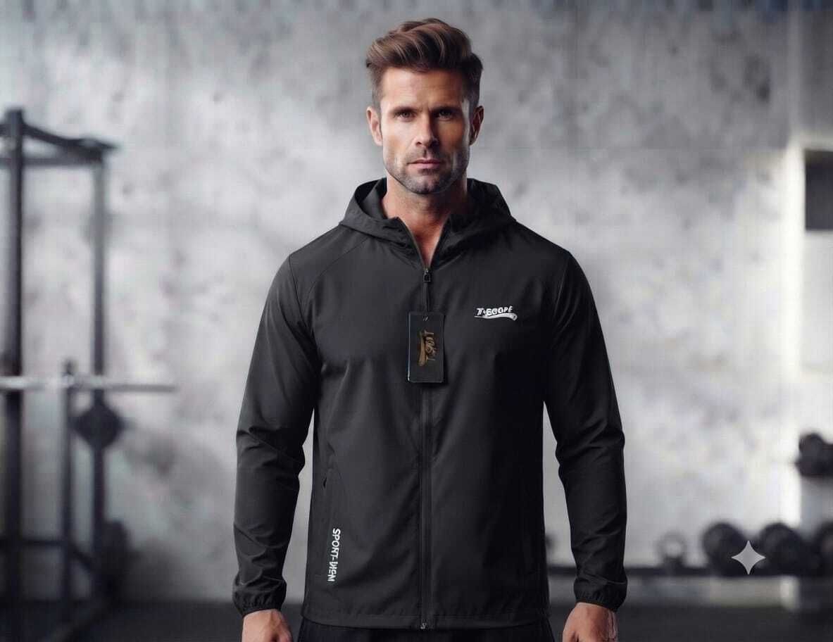 Men Solid Sports Jacket-image-29