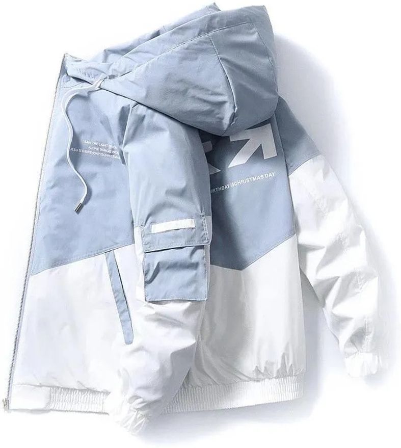 Men Colorblock Casual Jacket