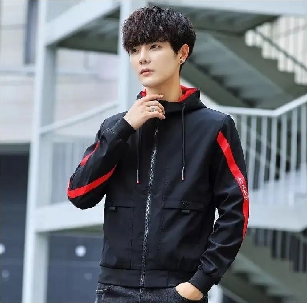 jnh fashion Men Striped Biker/Riding Jacket-picture-17