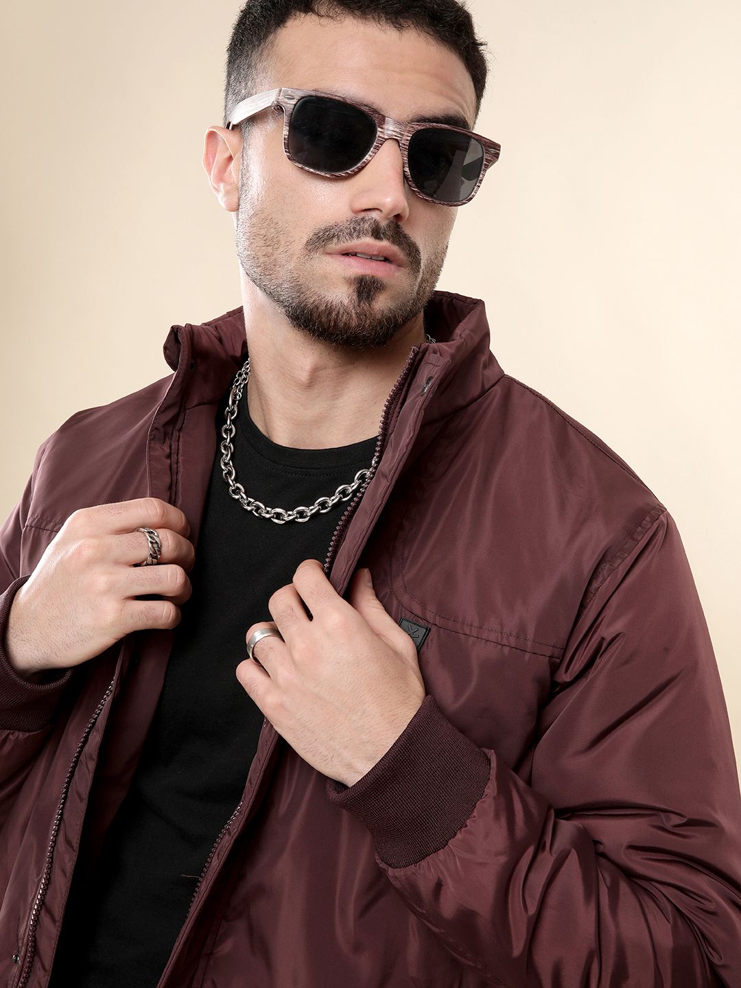 wrogn Men Solid Casual Jacket-picture-33