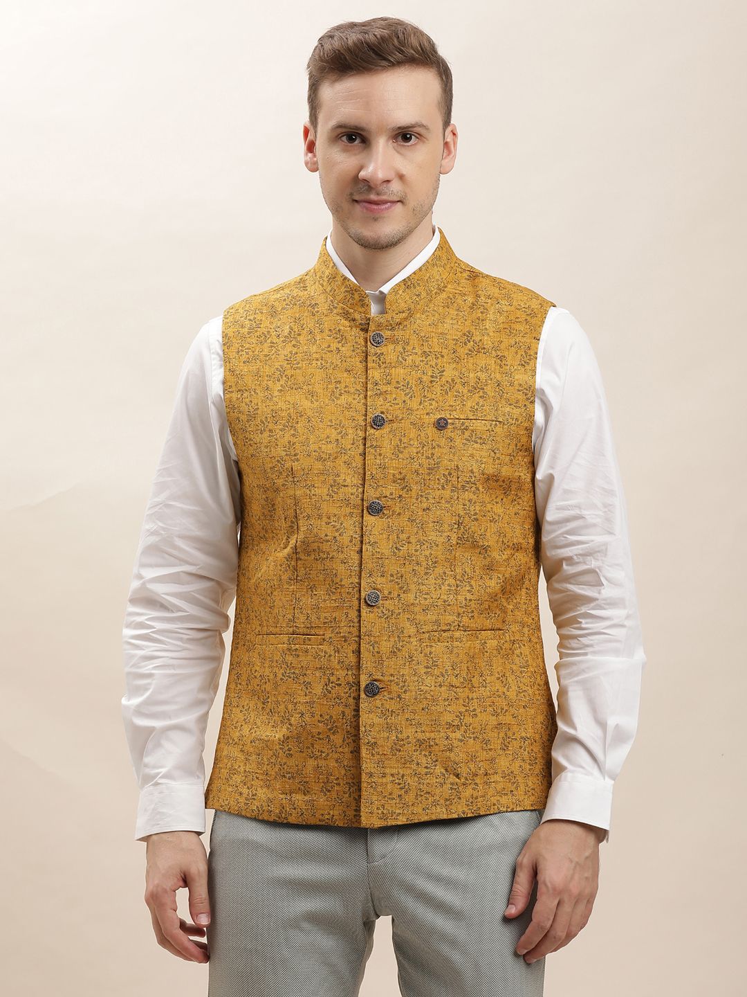turtle Printed Men Waistcoat-picture-26