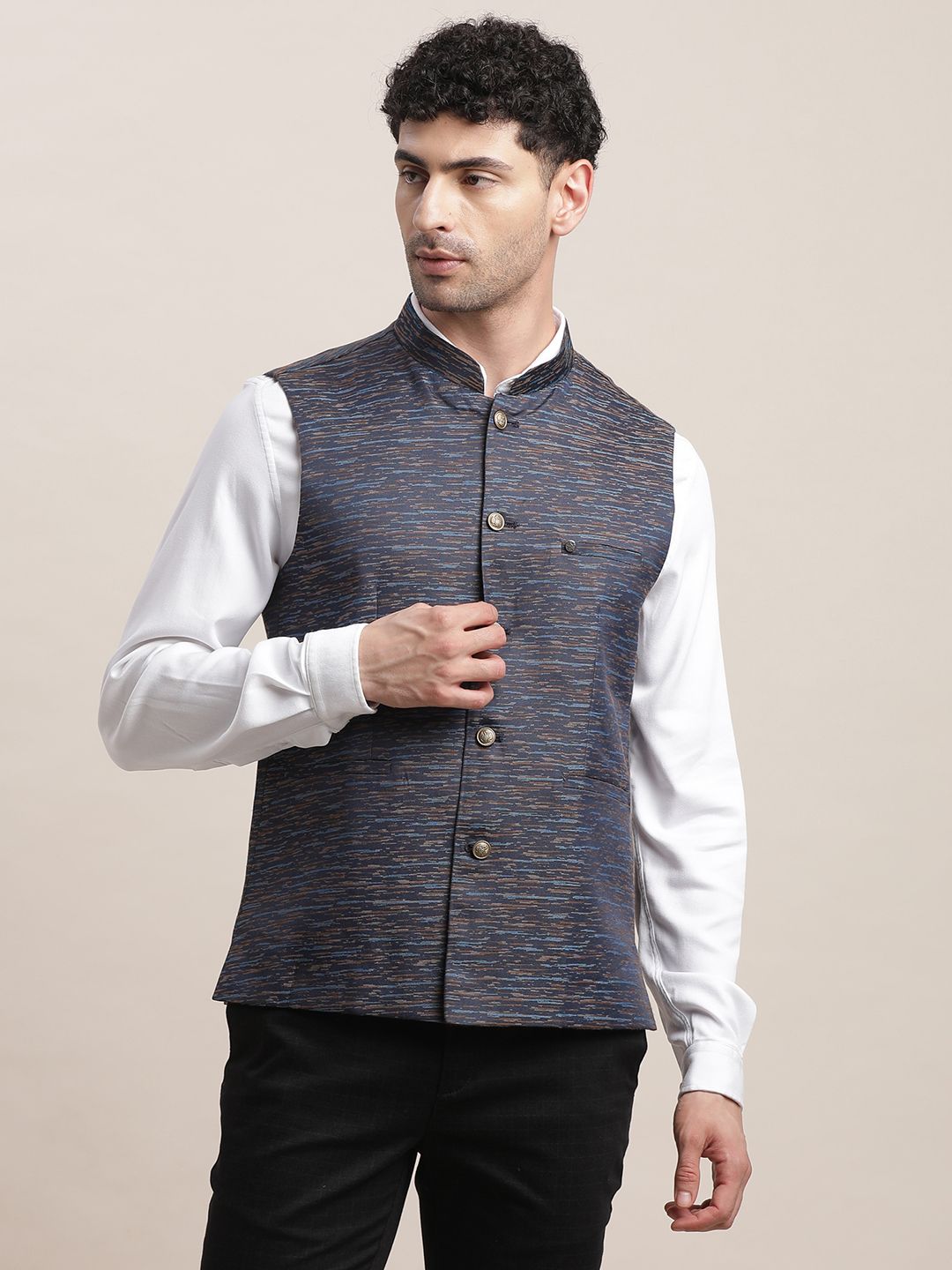 turtle Woven Men Waistcoat-picture-15