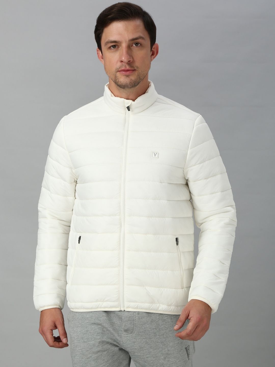 van heusen Men Solid Quilted Jacket-picture-17