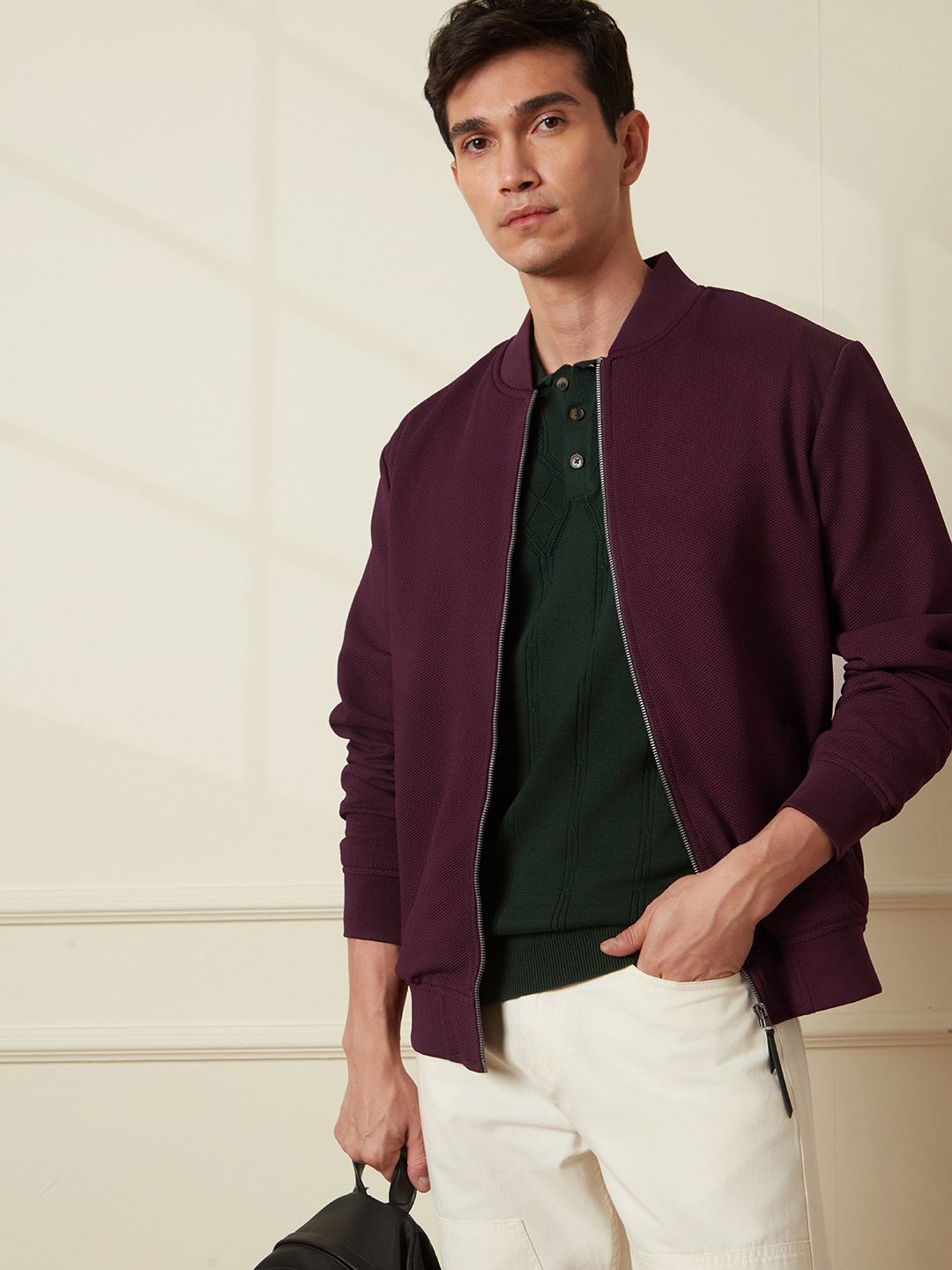 wrogn Men Solid Casual Jacket-picture-26