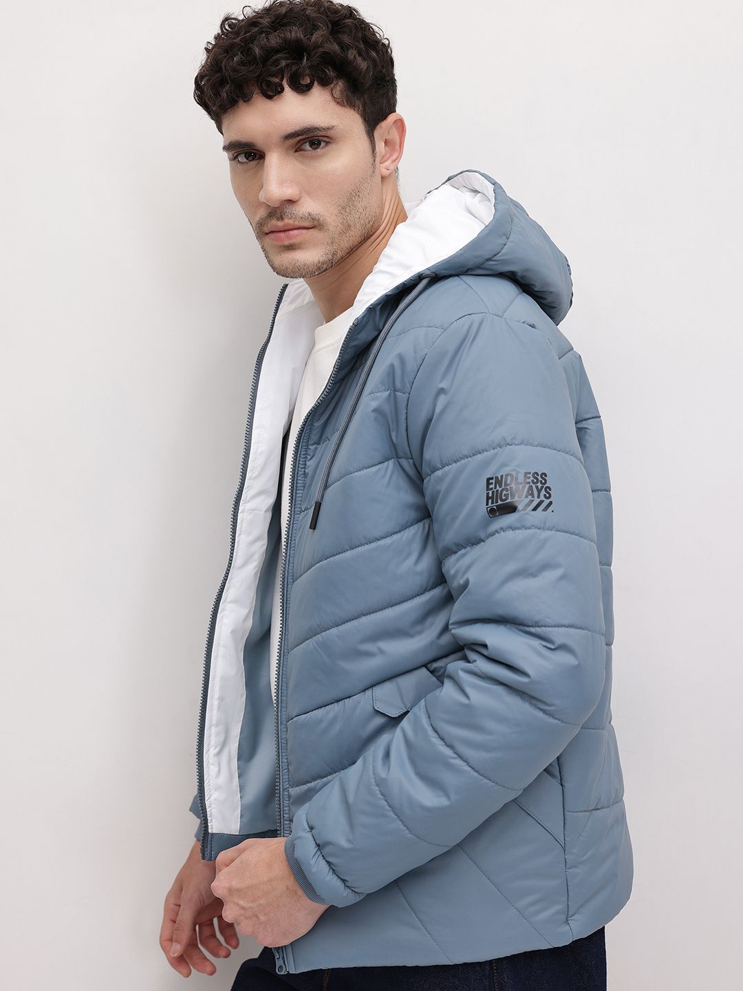 roadster Men Solid Padded Jacket-picture-28