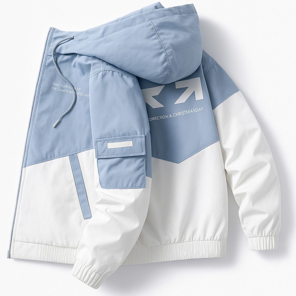 Men Colorblock Casual Jacket