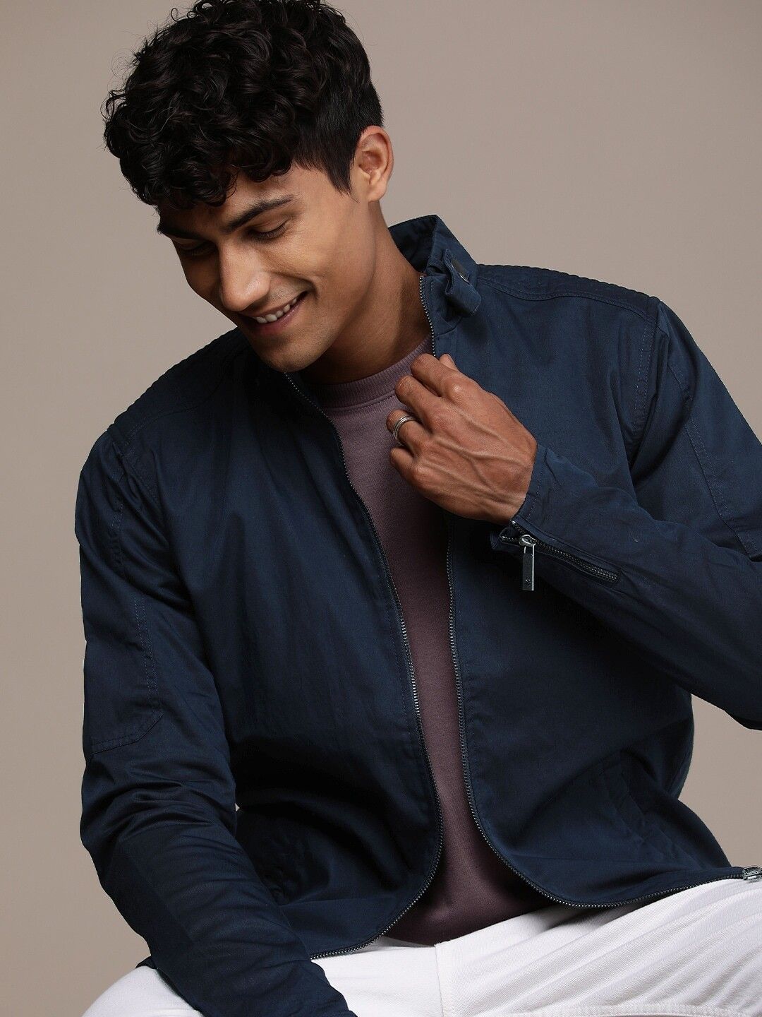 wrogn Men Solid Tailored Jacket-picture-29