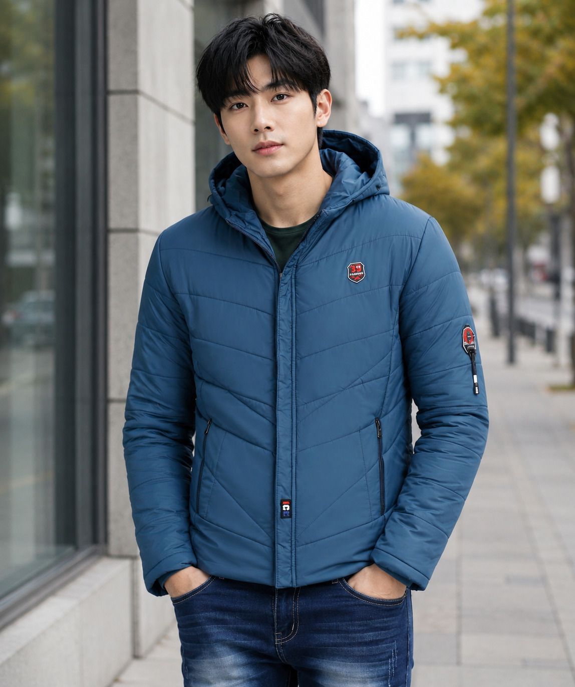 zeppi Men Solid Puffer Jacket-picture-30