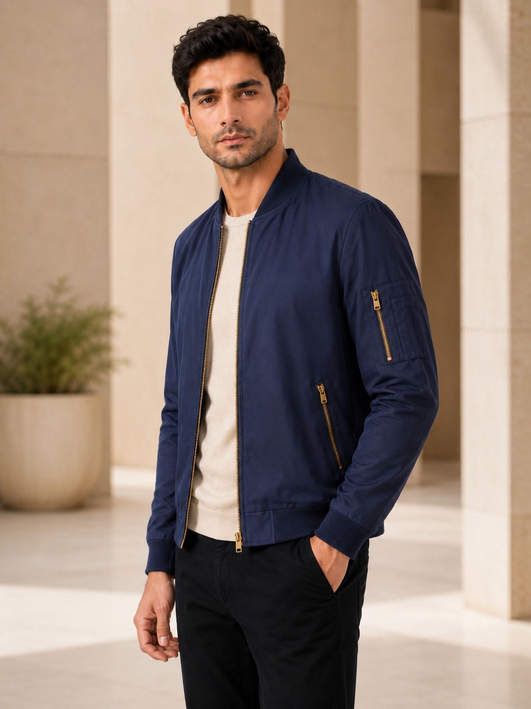 caraba Men Solid Winter Coat-picture-20