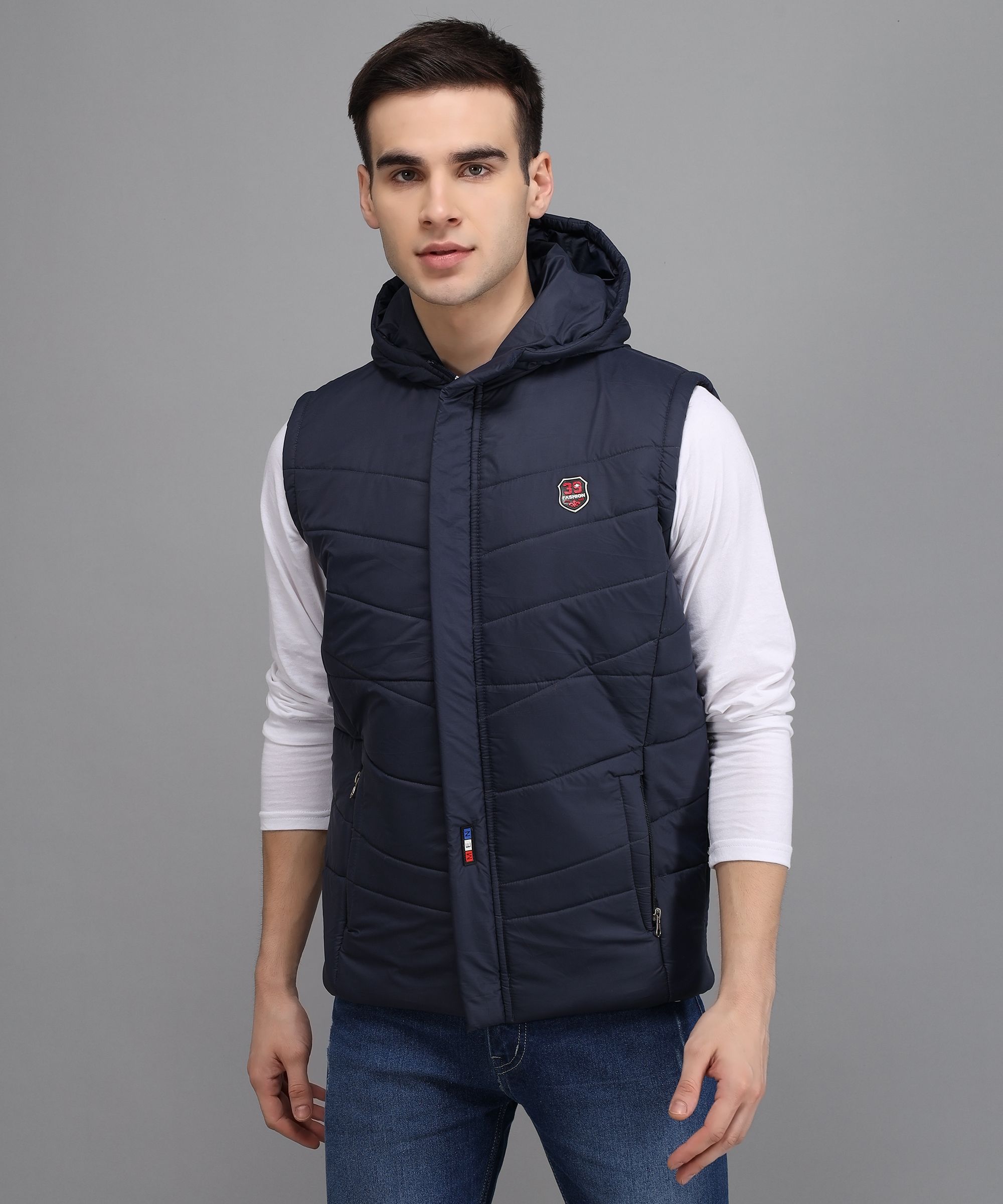 Men Solid Bomber Jacket-image-43