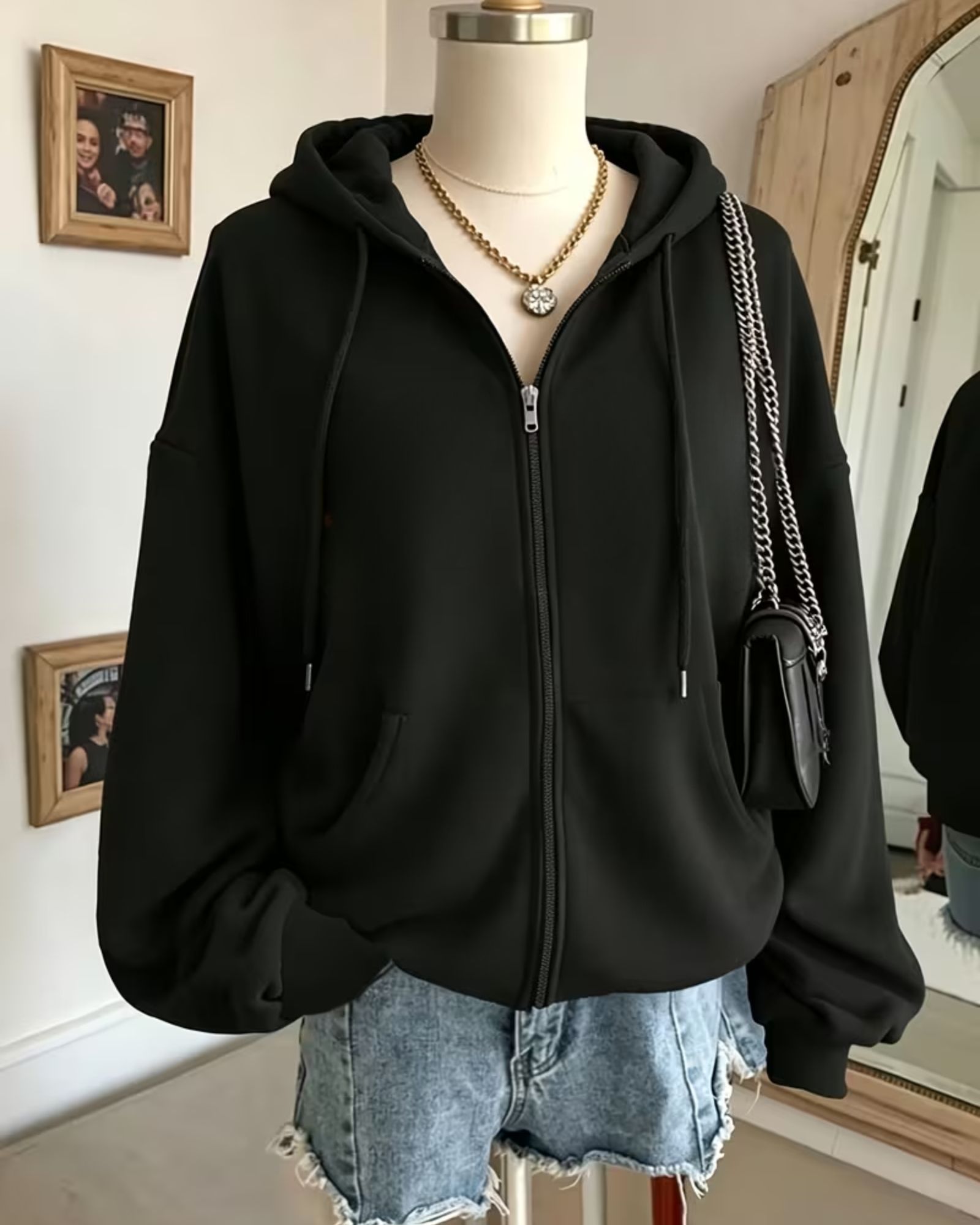 Women Solid Casual Jacket-image-12