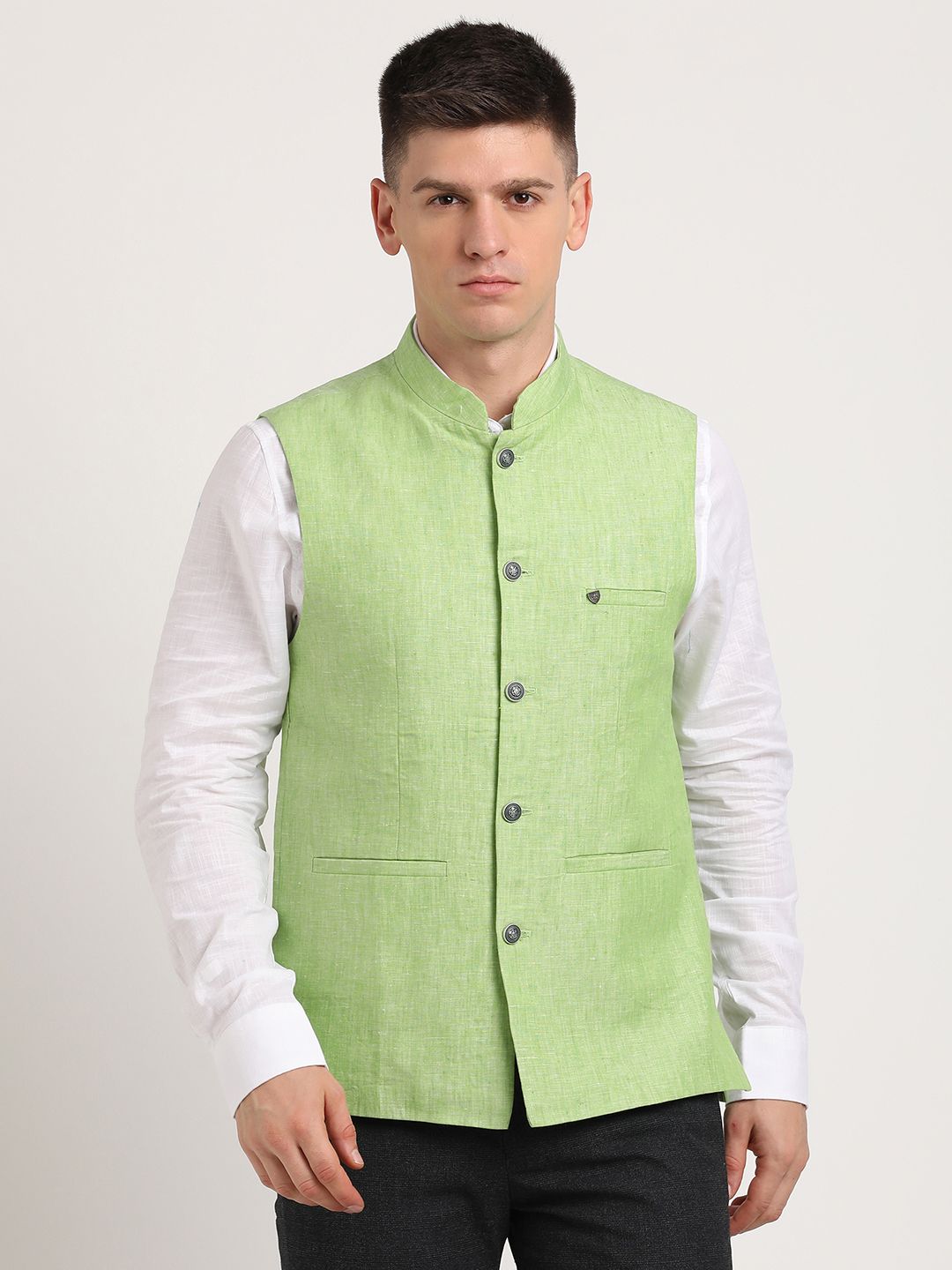 turtle Solid Men Waistcoat-picture-17