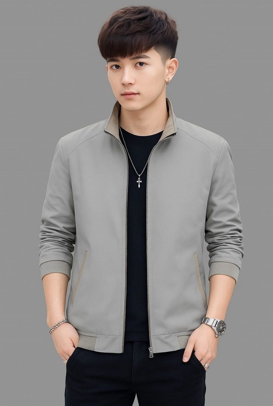bugrasi traders Men Solid Casual Jacket-picture-10