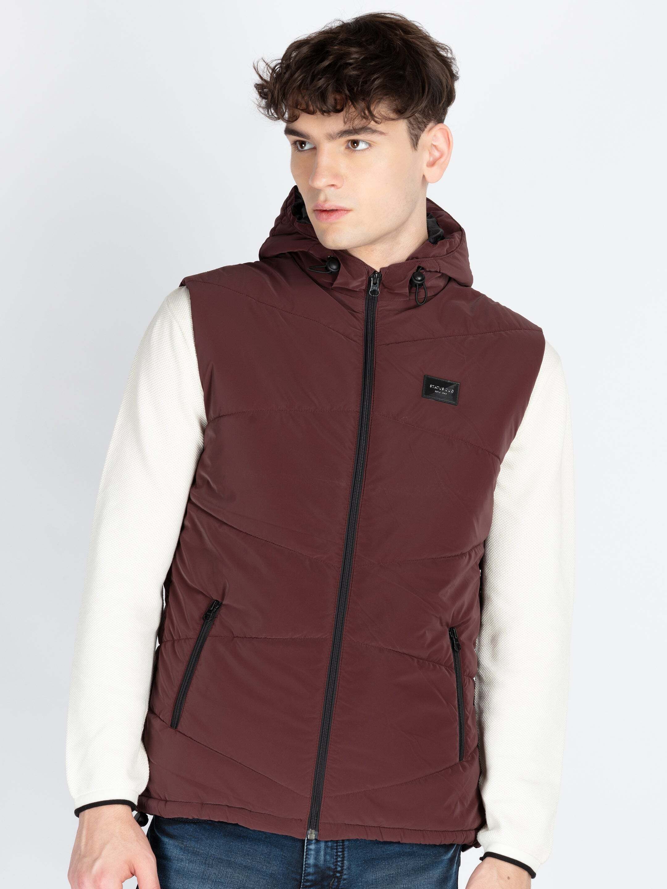 status quo Men Solid Quilted Jacket-picture-25