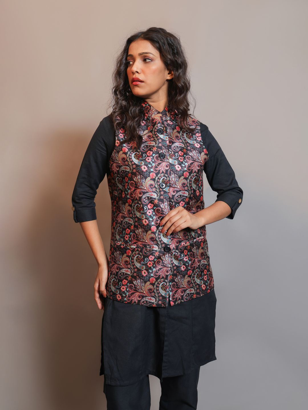 diefic Printed Women Waistcoat-picture-26