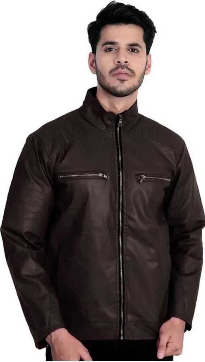 lapataclub fabs Men Solid Leather Jacket-picture-16