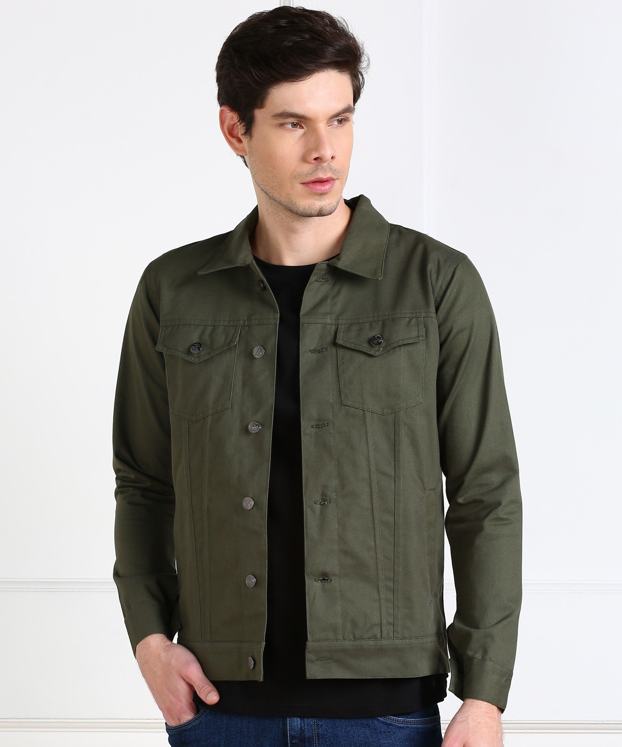 Men Washed Casual Jacket