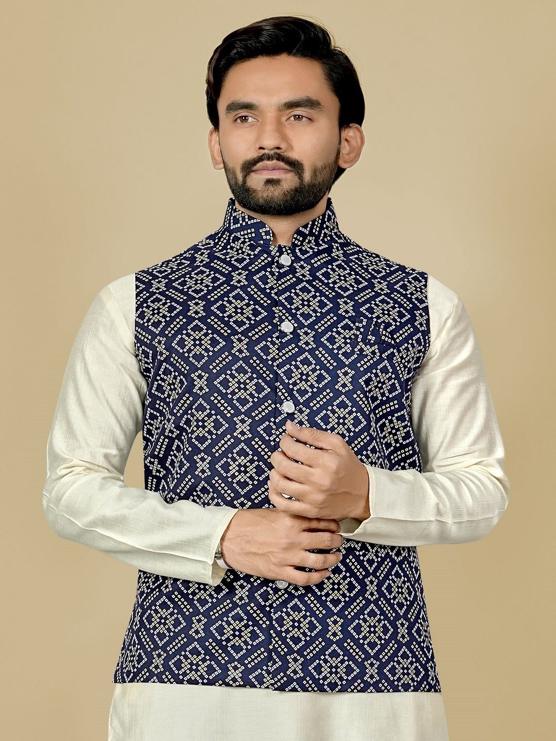 leipzig fashion Printed Men Waistcoat-picture-45