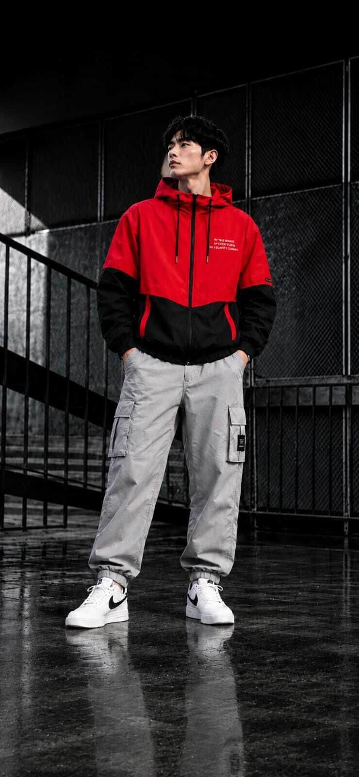 SNAPRCARTZ KOREAN Solid Men Wind Cheater-picture-13