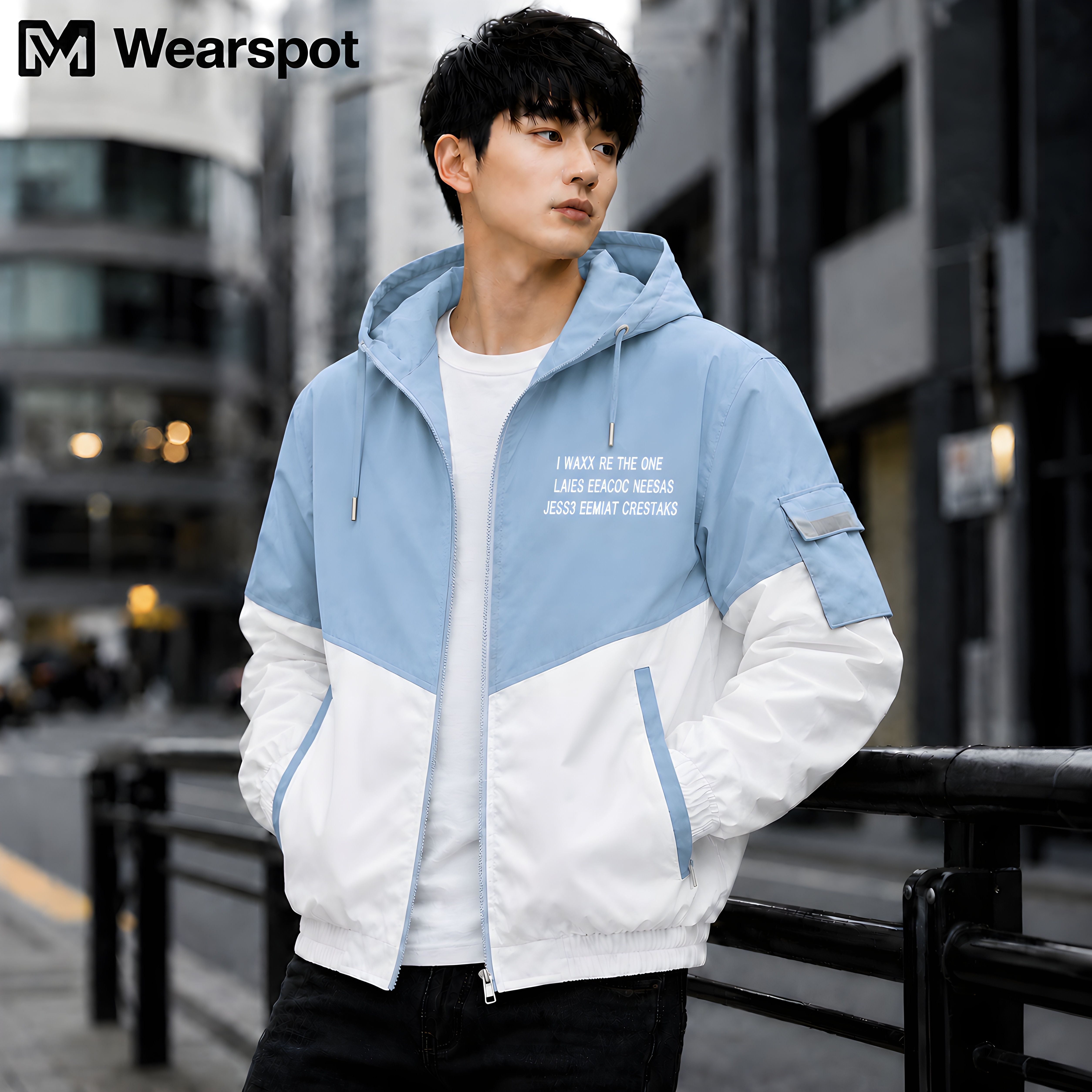 device of mw Men Colorblock Casual Jacket-picture-31