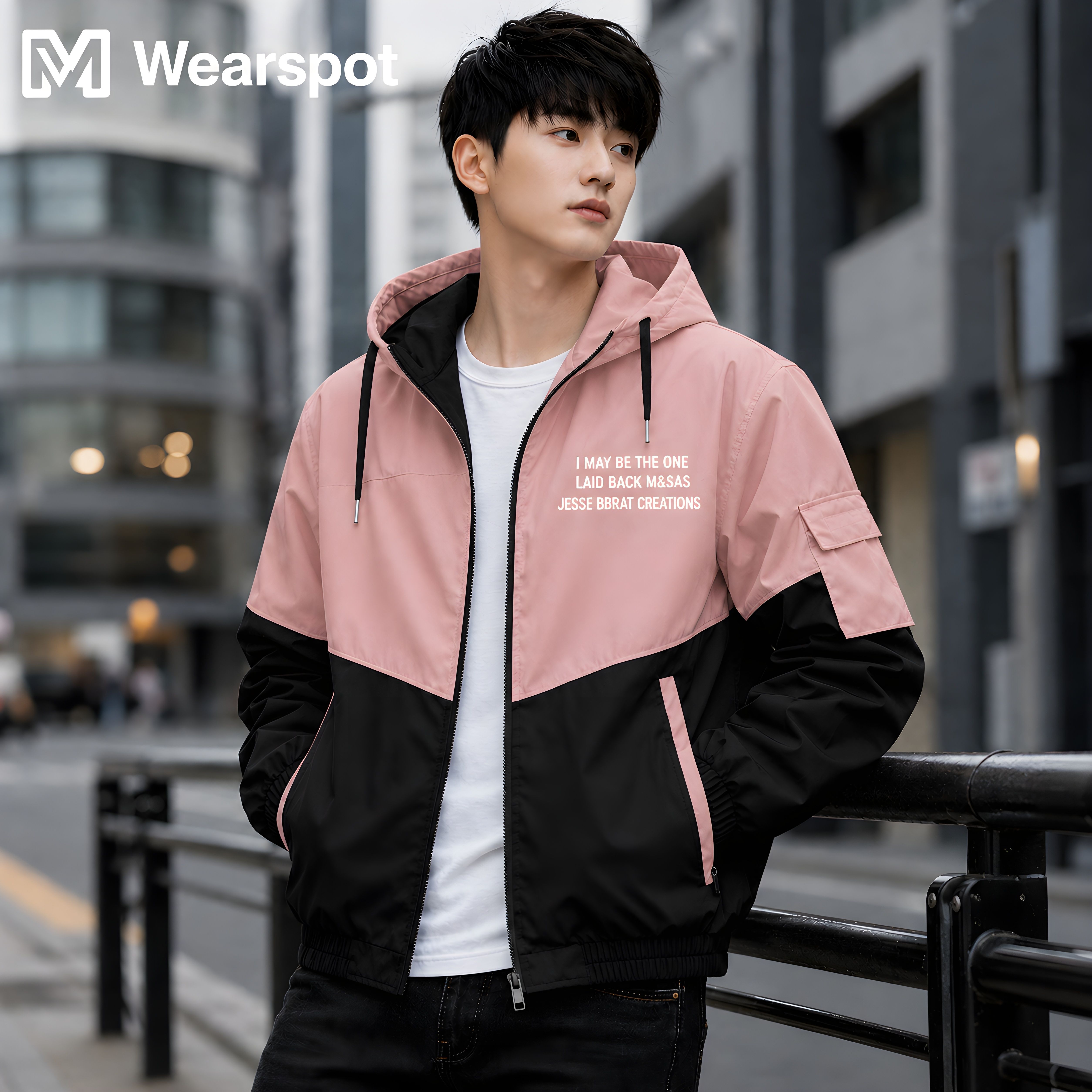 device of mw Men Colorblock Casual Jacket-picture-18