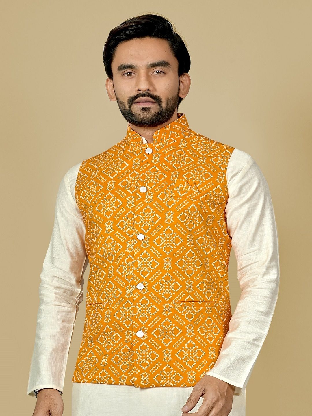 leipzig fashion Printed Men Waistcoat-picture-13