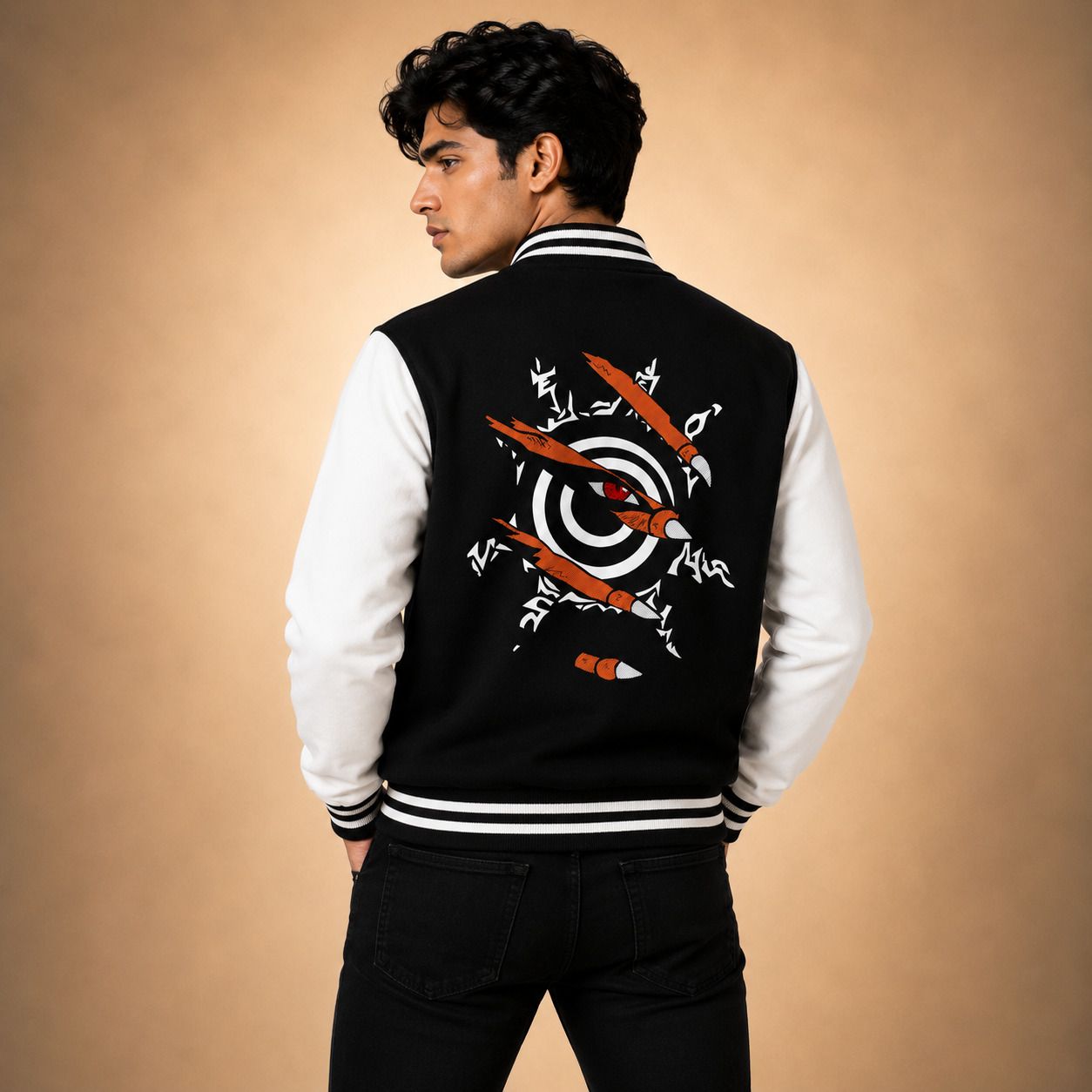 rbh collective Men Solid Varsity Jacket-picture-34