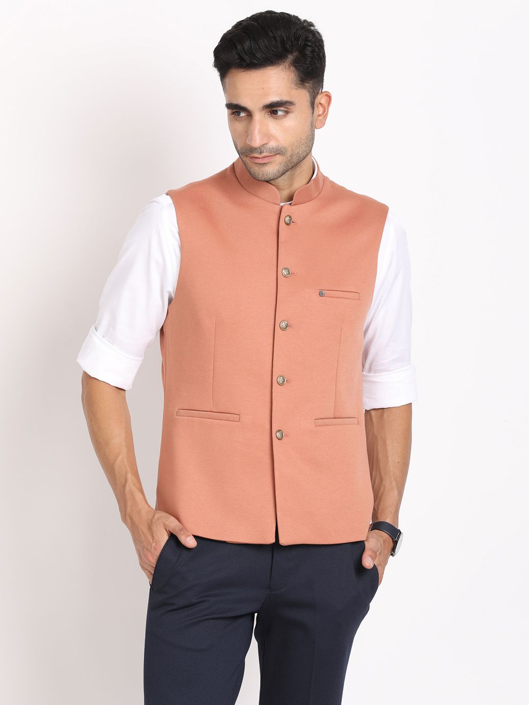 turtle Solid Men Waistcoat-picture-21