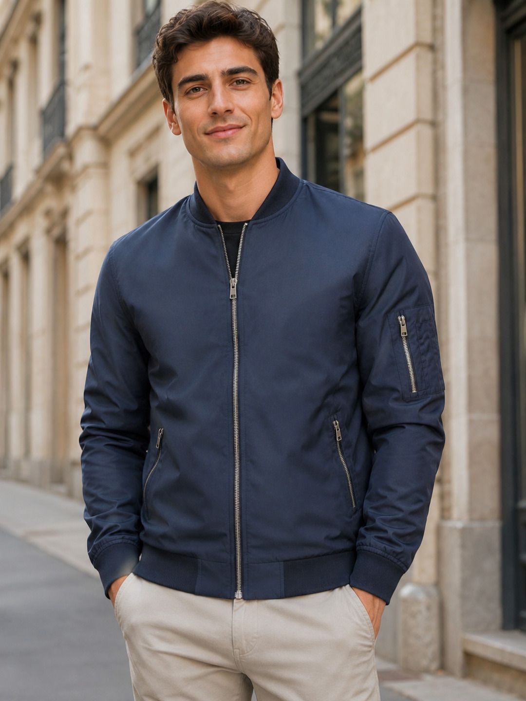 mia fashion Men Colorblock Casual Jacket-picture-25