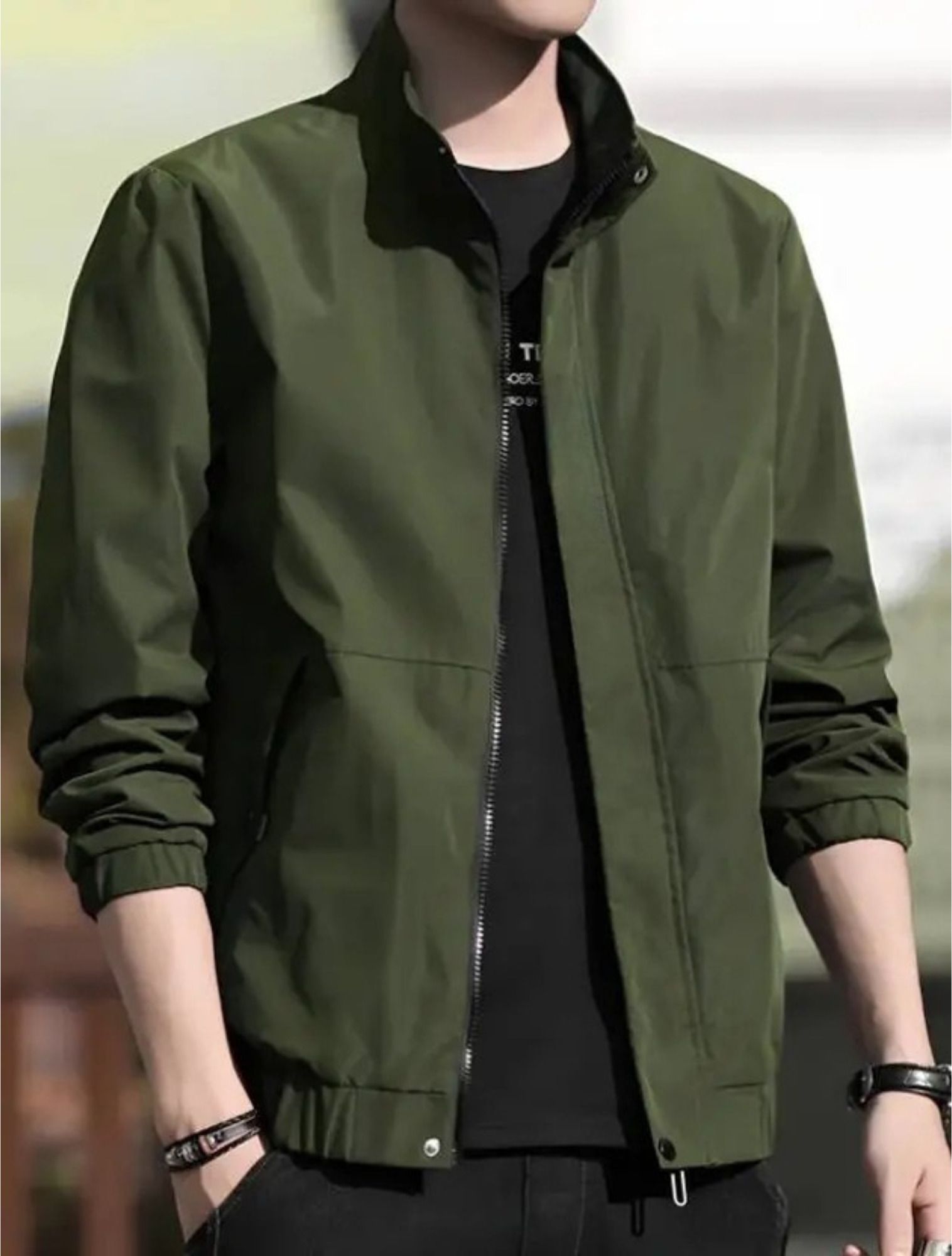 mia fashion Men Solid Biker/Riding Jacket-picture-40