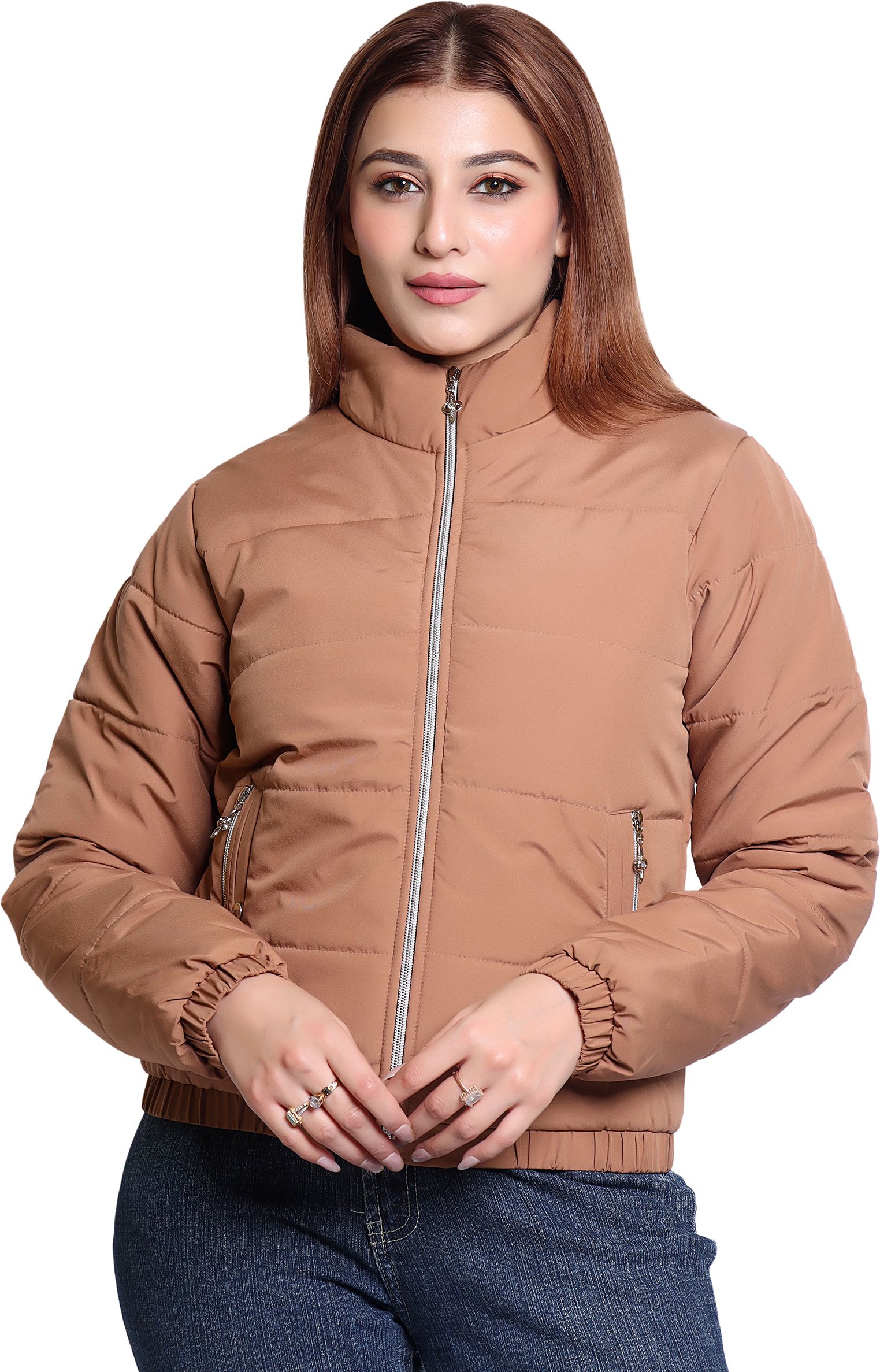 brazo Women Solid Puffer Jacket-picture-2