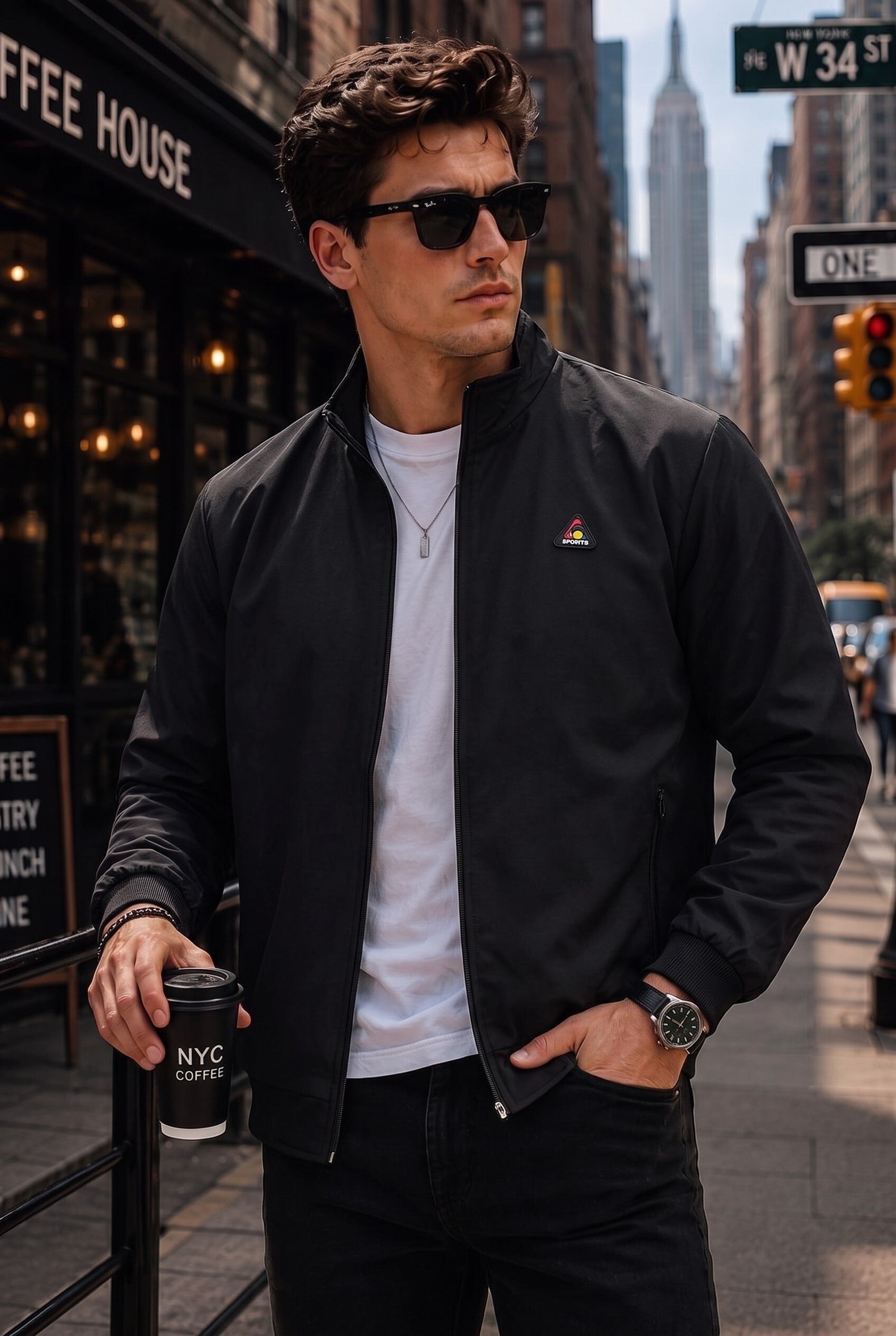 christy world Men Applique Casual Jacket-picture-33