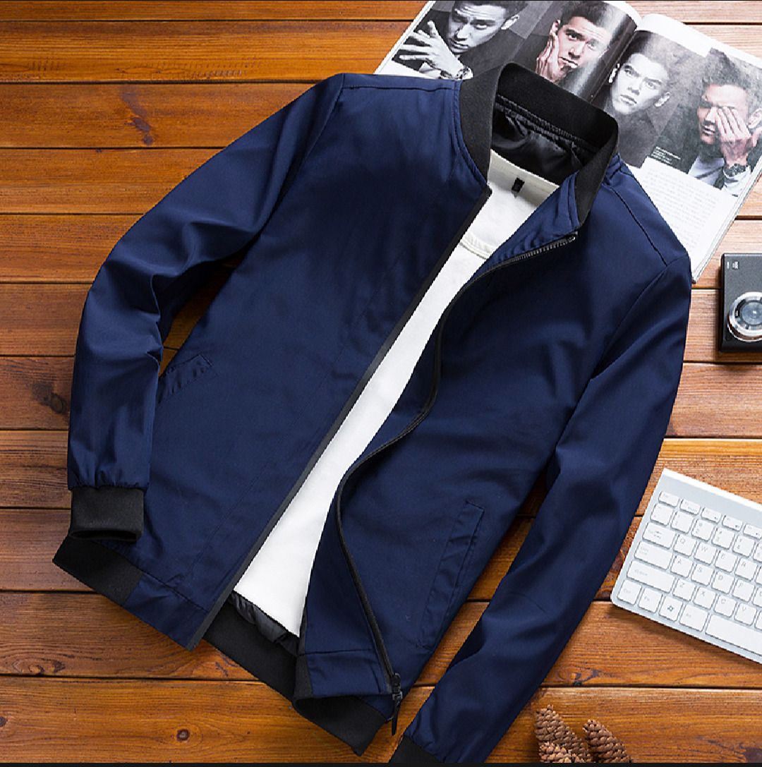 povaxpo Men Solid Bomber Jacket-picture-21