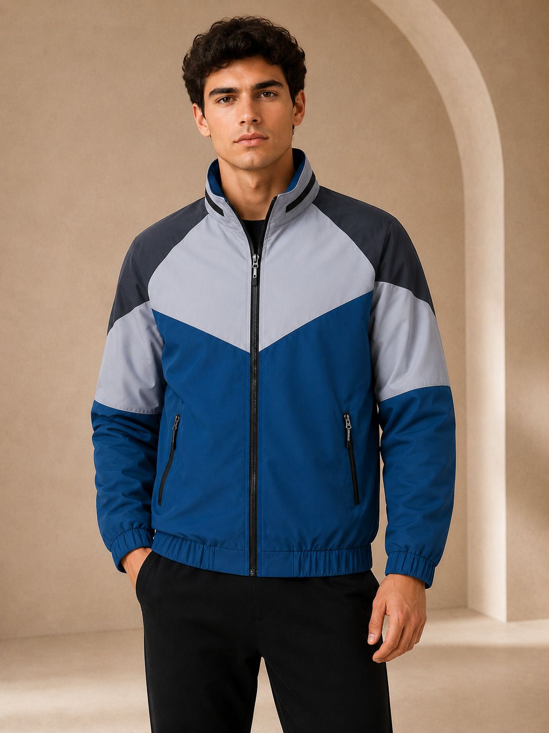 metronaut Full Sleeve Colorblock Men Casual Jacket-picture-28