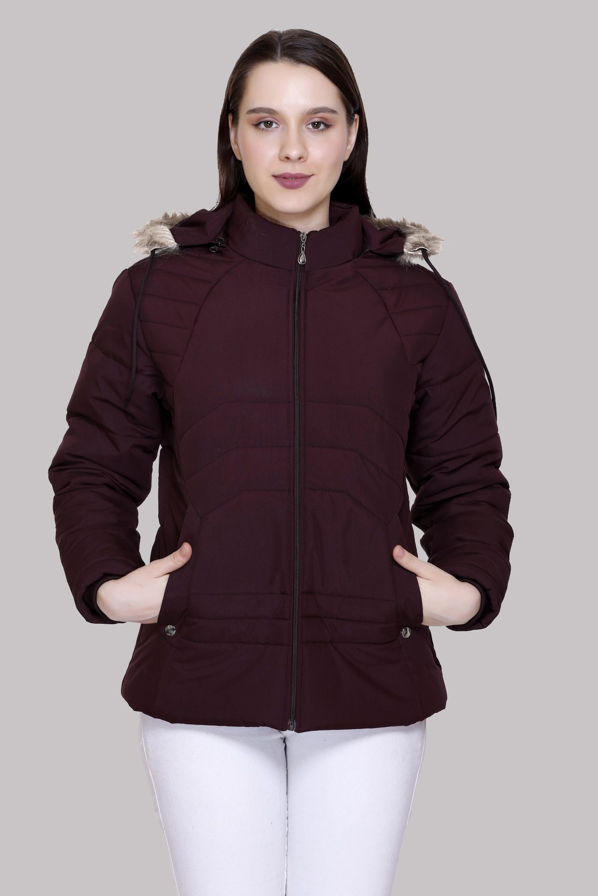 barstow Women Solid Quilted Jacket-picture-7