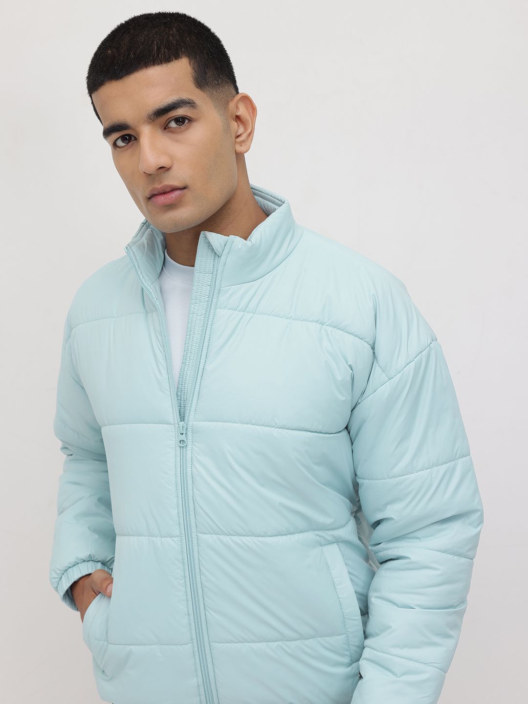 roadster Men Solid Padded Jacket-picture-13