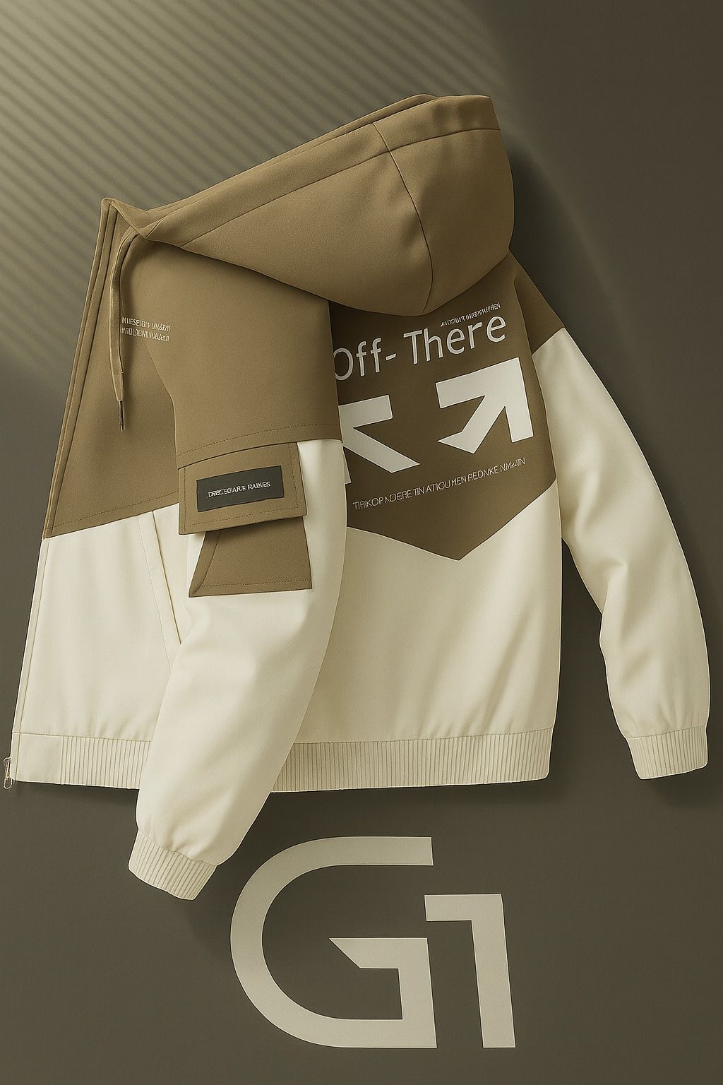 Men Colorblock Casual Jacket